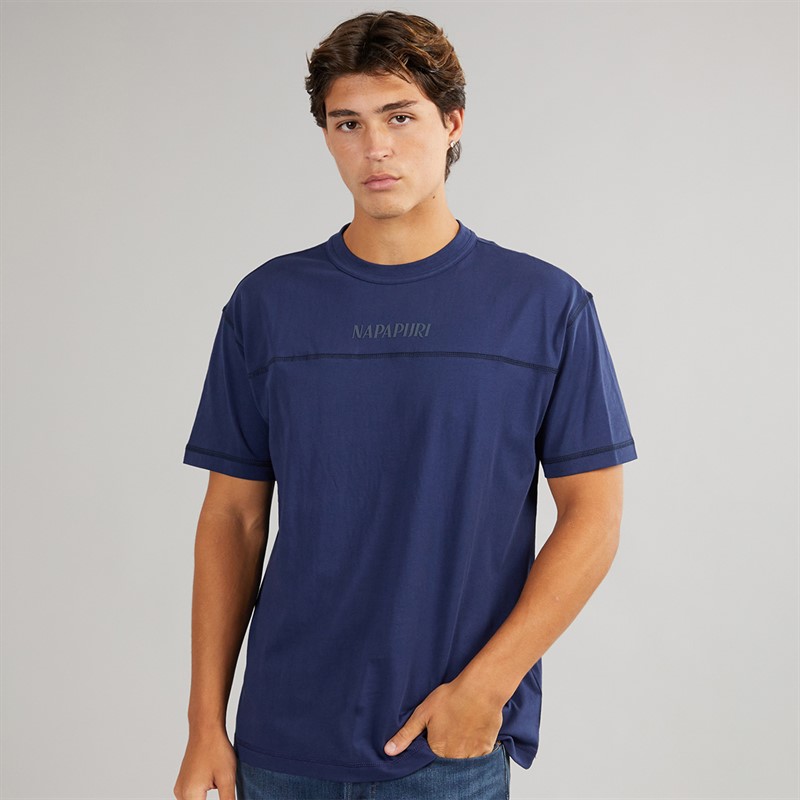 Napapijri Mens Umbra T-Shirt Naval Acade