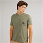 Napapijri Mens Linton Pocket Short Sleeve T-Shirt Tea Leaf G0A