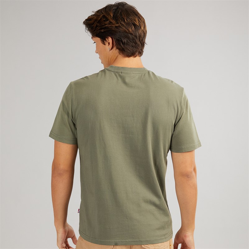 Napapijri Mens Linton Pocket Short Sleeve T-Shirt Tea Leaf G0A
