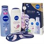 NIVEA Beauté Sleep And Relax Set Three Piece (250ml Shower Cream 250ml Body Lotion And Eye Mask) Femme Multicolore