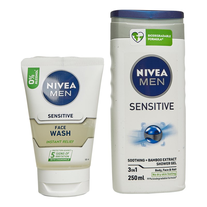 NIVEA Mens To Go Wash Kit Gift Set Multi