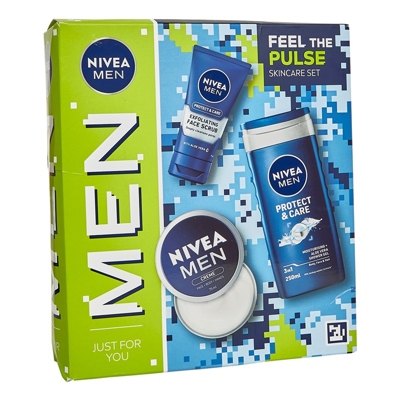 NIVEA Mens Feel The Pulse Gift Set Multi