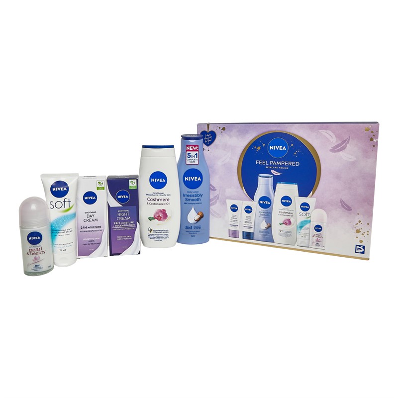 NIVEA Womens Feel Pampered Gift Set Multi