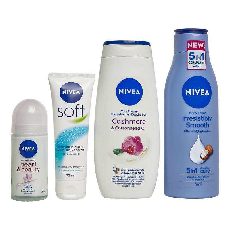 NIVEA Womens Feel Pampered Gift Set Multi