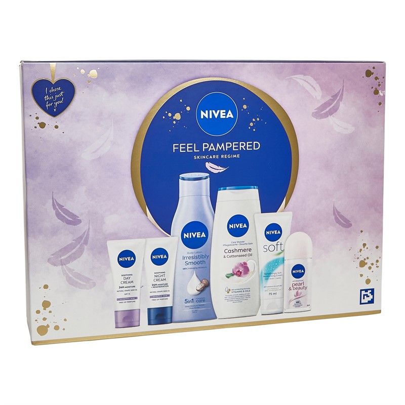 NIVEA Womens Feel Pampered Gift Set Multi