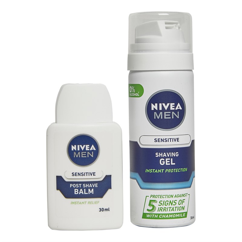 NIVEA Mens Winter Wonders Skin Shaving Duo Two Piece Gift Set Multi