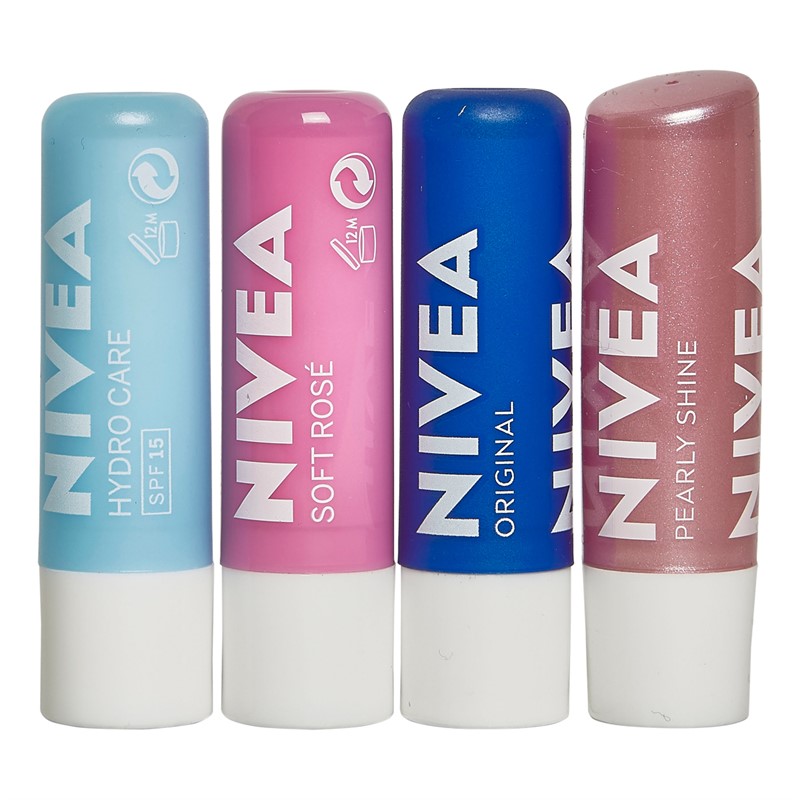 NIVEA Womens Luxurious Lips Four Piece Gift Set Multi