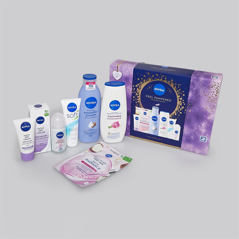 NIVEA Womens Feel Pampered Six Pack Set Multi