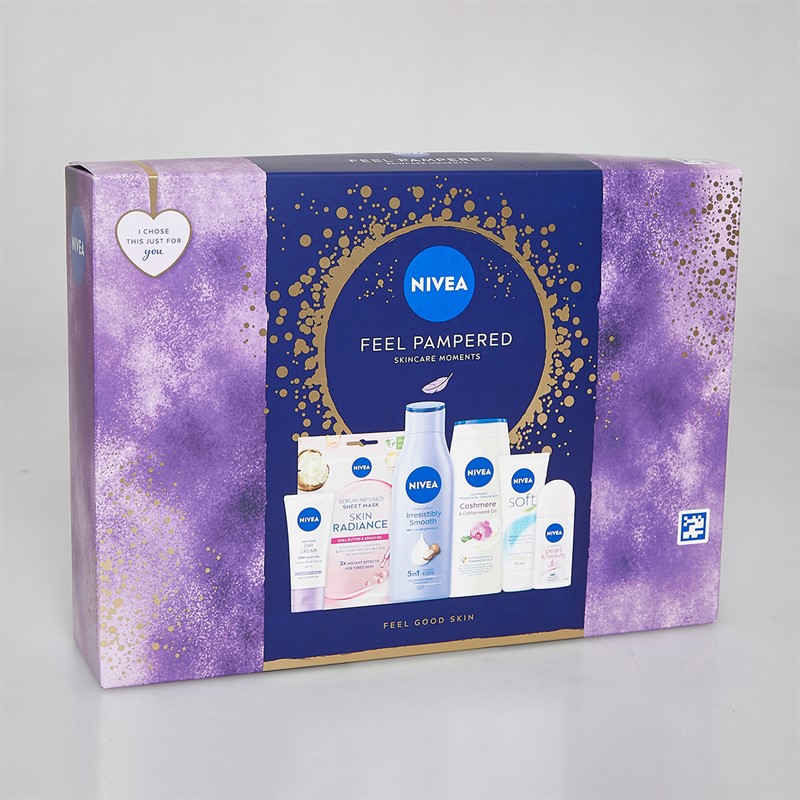NIVEA Womens Feel Pampered Six Pack Set Multi