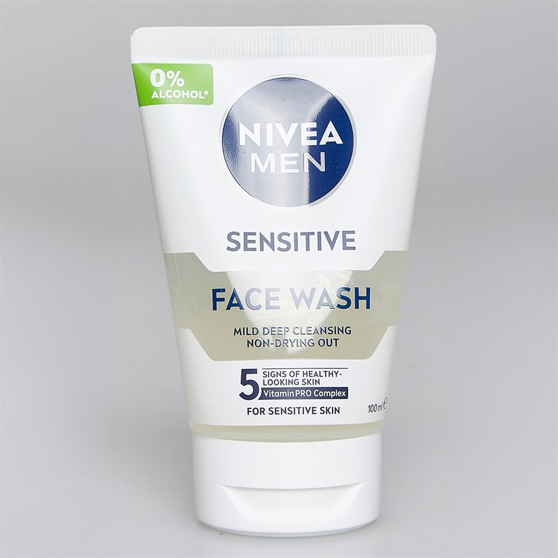 NIVEA Mens Sensitive Regime Two Piece 100ml Face Wash And 75ml Moisturiser Multi