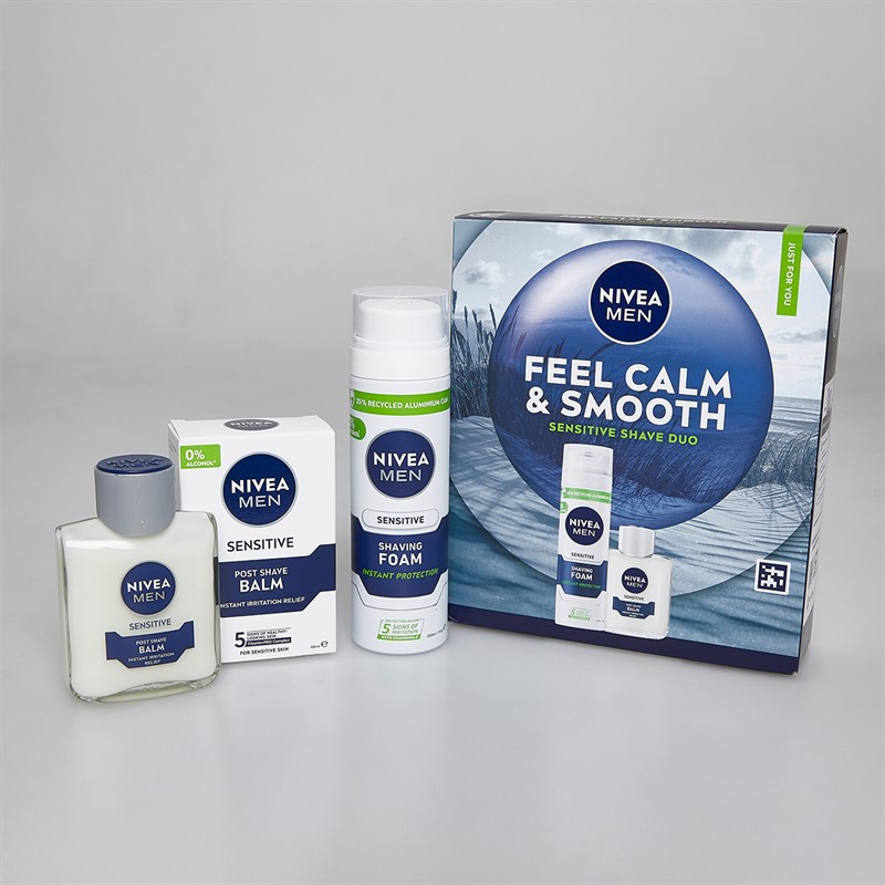 NIVEA Mens Men Calm & Smooth Two Pack Gift Set Multi