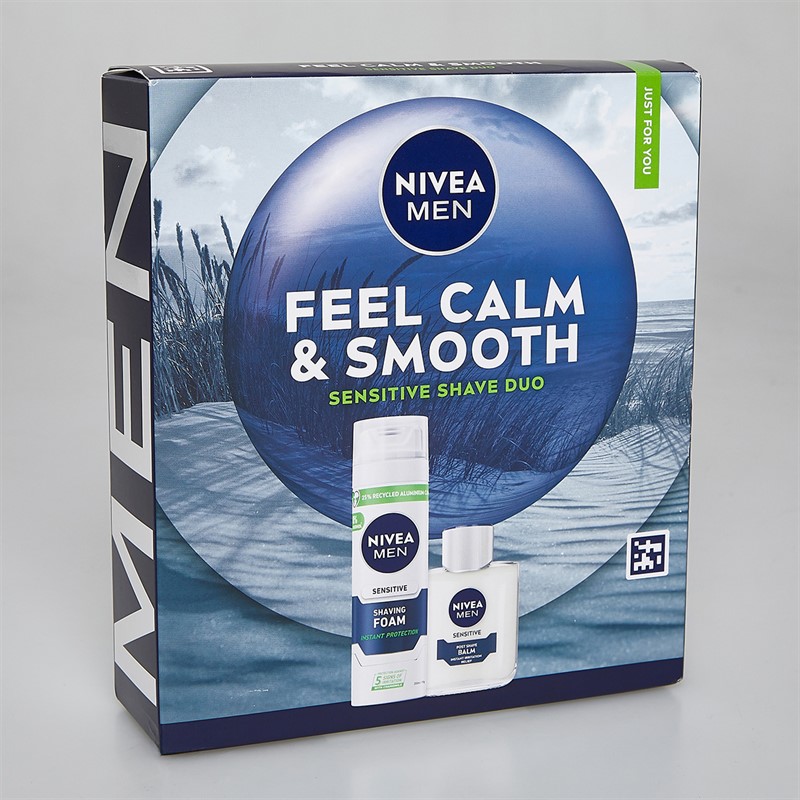 NIVEA Mens Men Calm & Smooth Two Pack Gift Set Multi