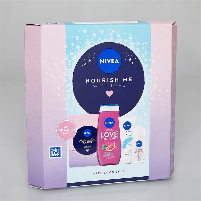 NIVEA Womens Nourish Me With Love Four Pack Gift Set Multi