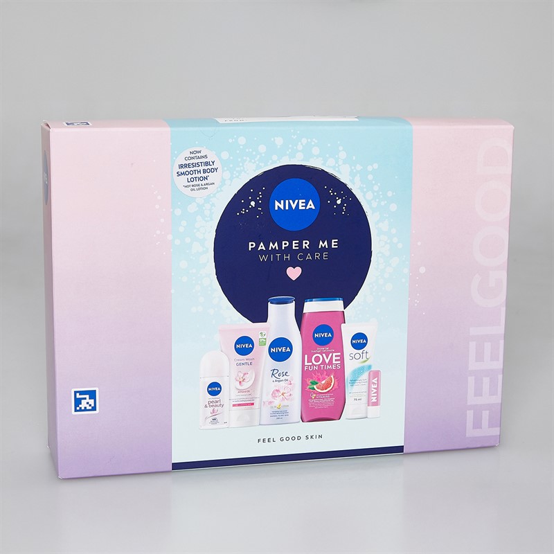 NIVEA Womens Pamper Me With Care Six Pack Gift Set Multi