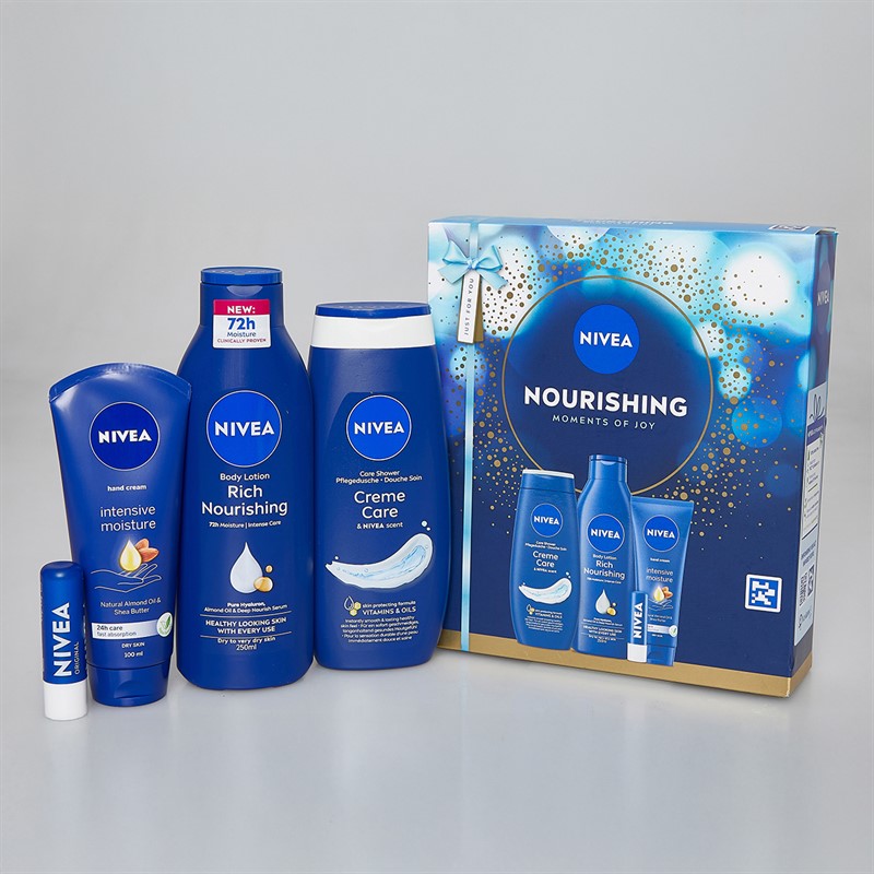 NIVEA Womens Nourishing Moments Of Joy Four Pack Gift Set Multi