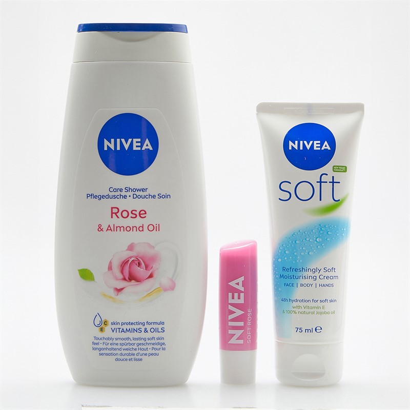 NIVEA Womens Feel Beautiful Three Pack Set Multi