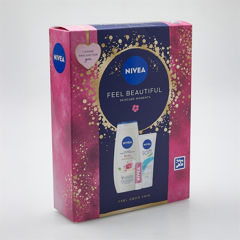 NIVEA Womens Feel Beautiful Three Pack Set Multi