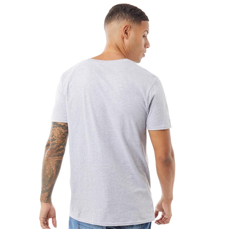 NASA Mens Plane Aeronautics T-Shirt Grey