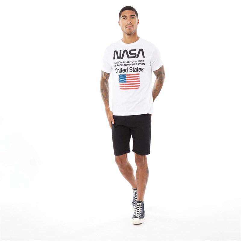 NASA Mens Administration T-Shirt White