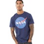 NASA Herre Circle Logo T-shirts Blå