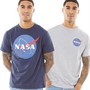 NASA Mens Pack A Two Pack T-Shirts Multi