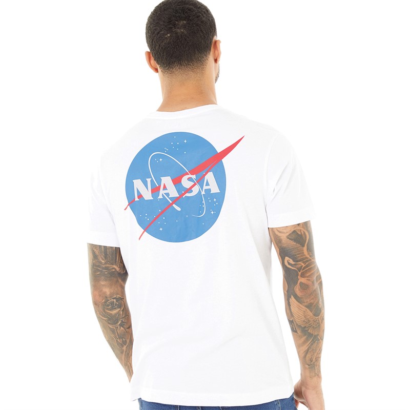 Buy Nasa Mens Core Logo T Shirt White