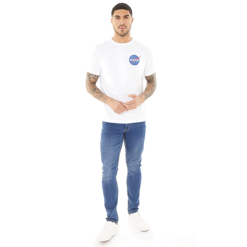 NASA Mens Core Logo T-Shirt White