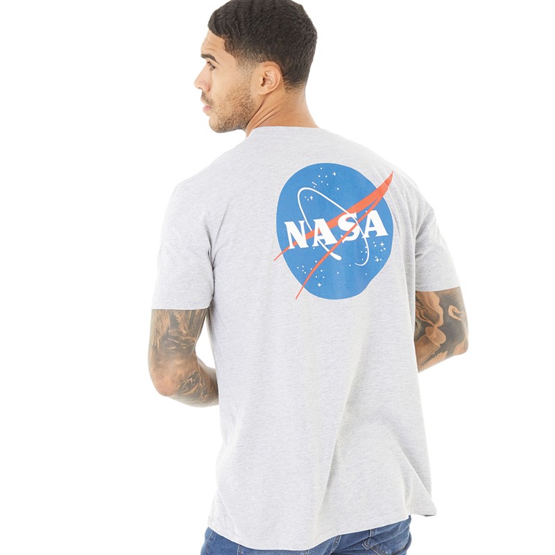 Buy Nasa Mens Core Logo T Shirt Grey