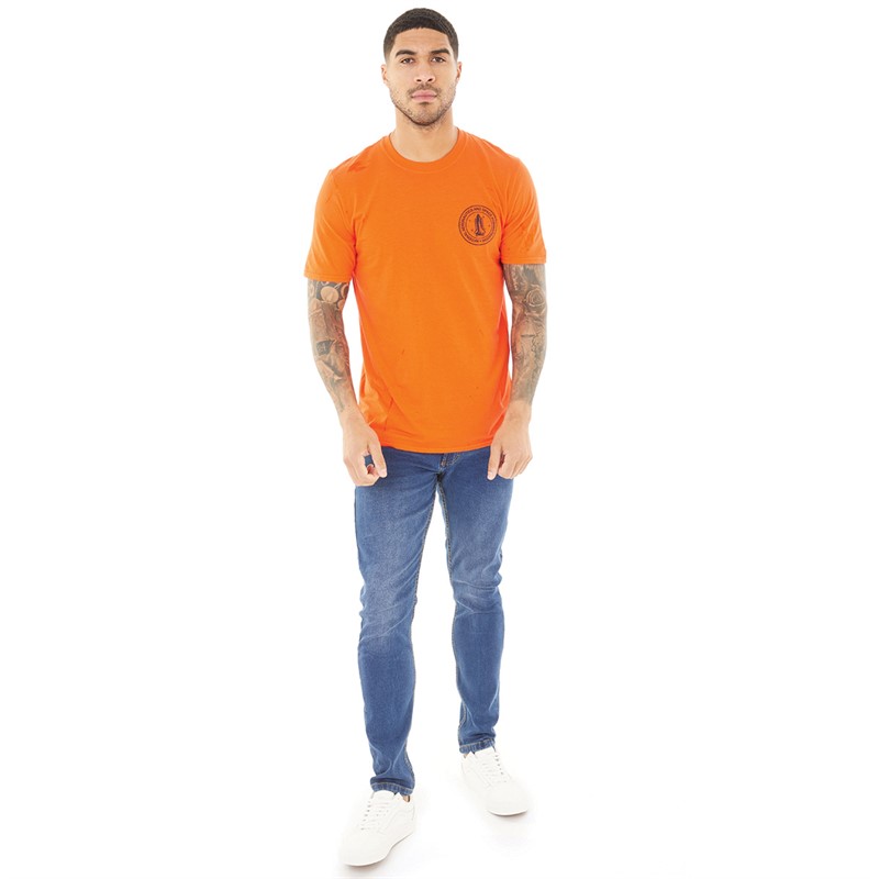 NASA Mens Stack T-Shirt Orange
