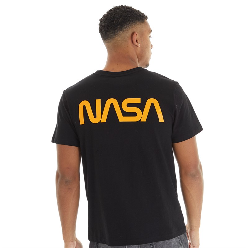 NASA Mens T-Shirt Black