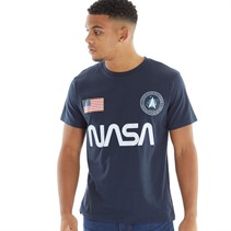 NASA Mens Badge T-Shirt Navy