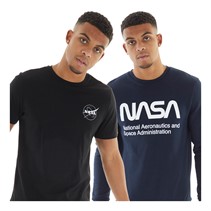 NASA Mens T-Shirt And Sweatshirt Set Navy/Black