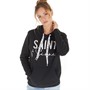 SAINT AND SINNER Womens Sunset Hoodie Jet Black