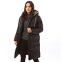 SAINT AND SINNER Damskie Babe Kurtka Puffer Czarny