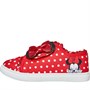 Minnie Mouse Dziewczęce - Niemowlęce Infant Asis Trampki Czerwony
