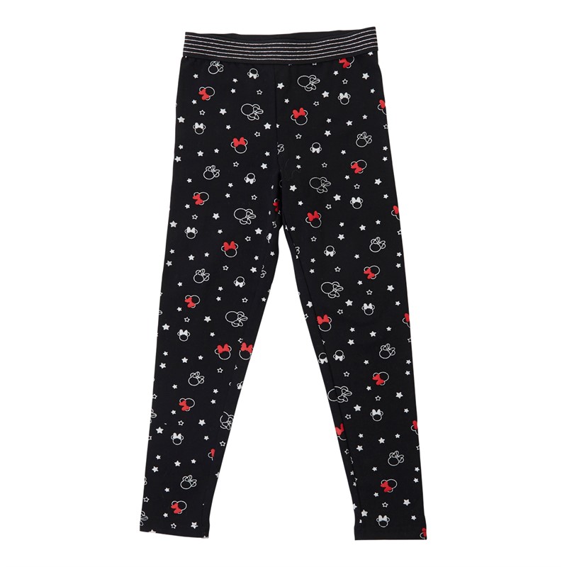 Minnie Mouse Mädchen Leggings Schwarz