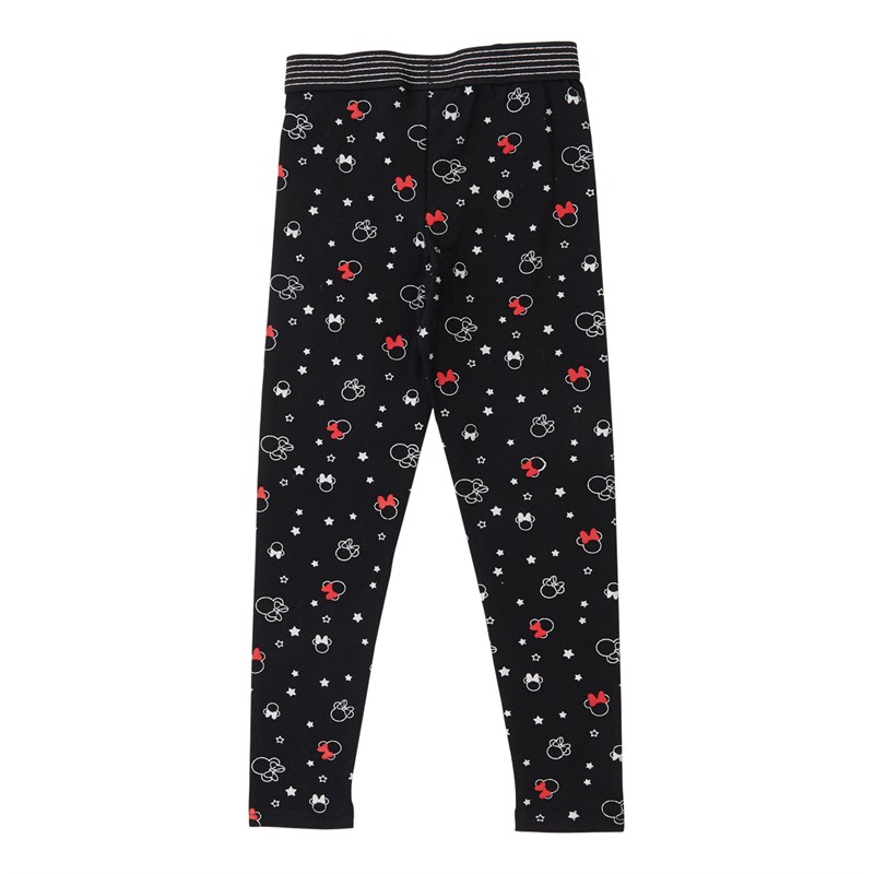 Minnie Mouse Mädchen Leggings Schwarz