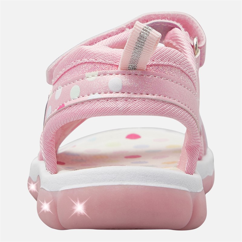 Minnie Mouse Infant Girls Light Up Sandals Pink