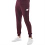 New Balance Mens Slim Fleece Pants Burgundy