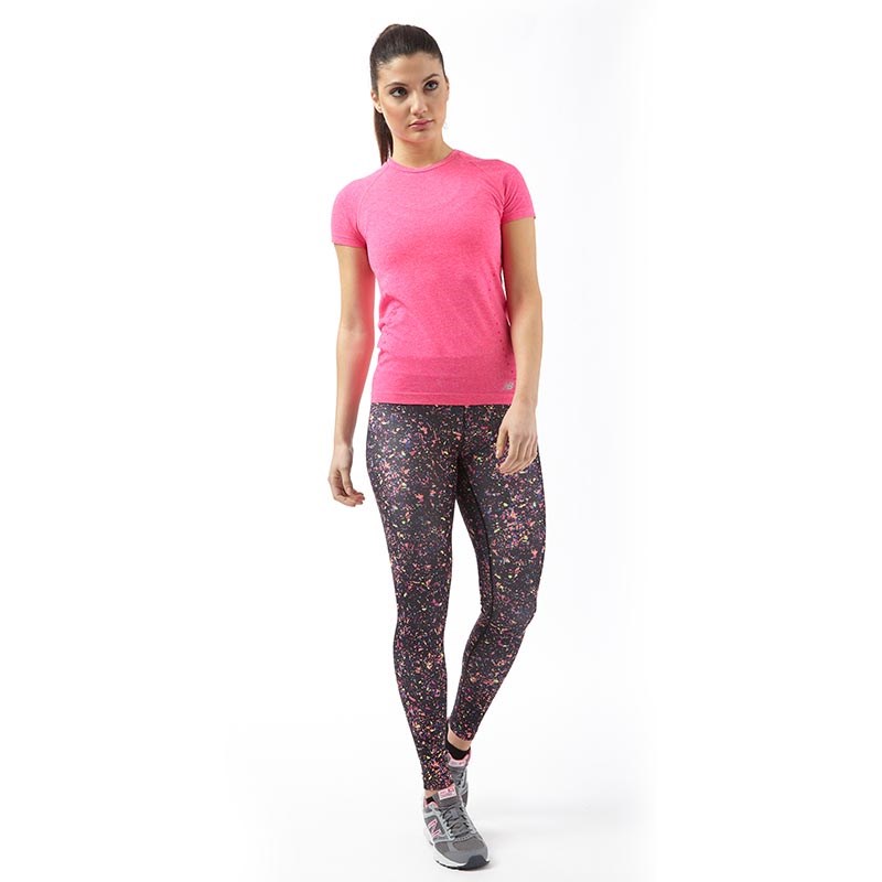 Buy New Balance Womens Accelerate Printed Running Tight Leggings Black/Multi