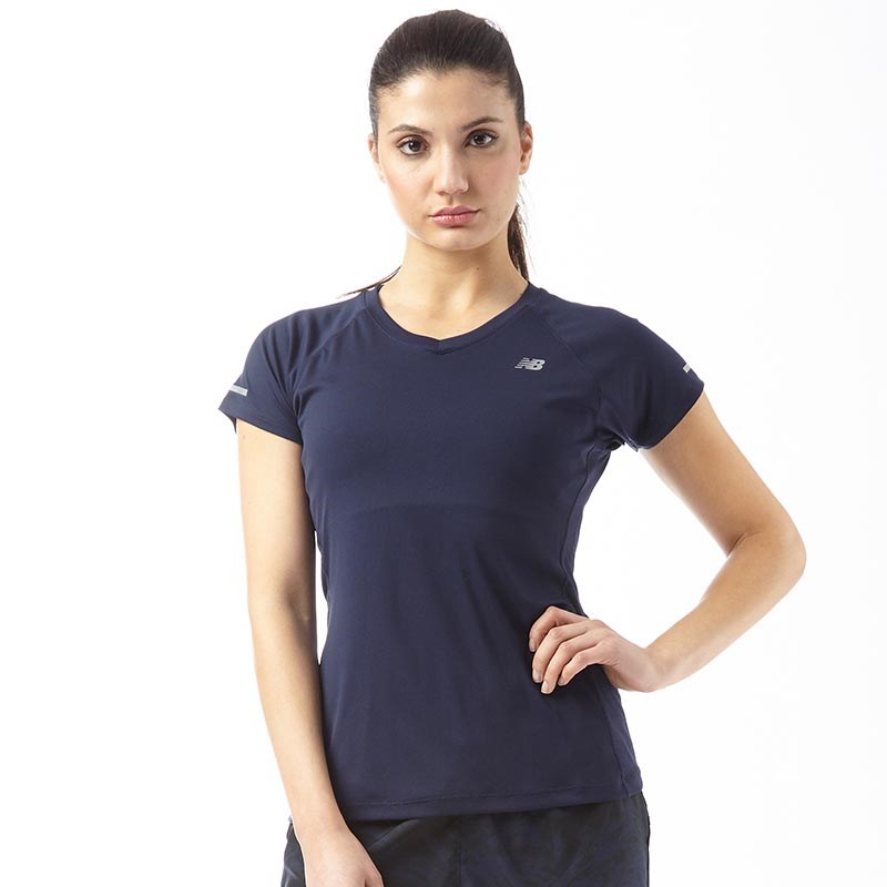 Buy New Balance Womens Running Top Pigment Navy