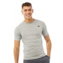 New Balance Heren Heathered T-Shirt Gemeleerd Lichtgrijs