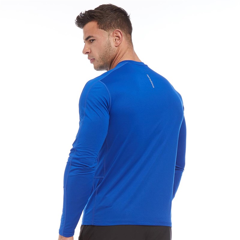 Buy New Balance Mens Accelerate Long Sleeve Running Top Team Royal