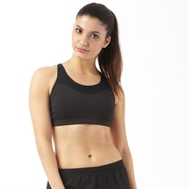 Image of New Balance Womens Core High Impact Sports Bra Top Black