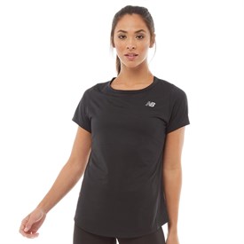 New Balance Dames Accelerate T Shirt Zwart new balance kopen in de aanbieding