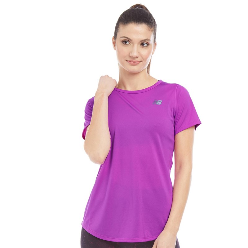Buy New Balance Womens Accelerate Running Top Vivid Violet