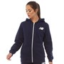 New Balance Damskie Core Bluza z Kapturem Rozpinana na Zamek Błyskawiczny Granatowy