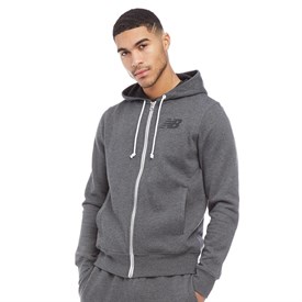New Balance Heren Hoodie Met Ritssluiting Antraciet new balance kopen in de aanbieding
