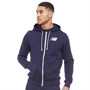 New Balance Męskie Bluza z Kapturem Rozpinana na Zamek Błyskawiczny Granatowy