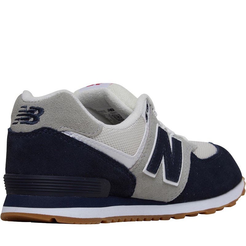 Buy New Balance Junior 574 Trainers Blue/White
